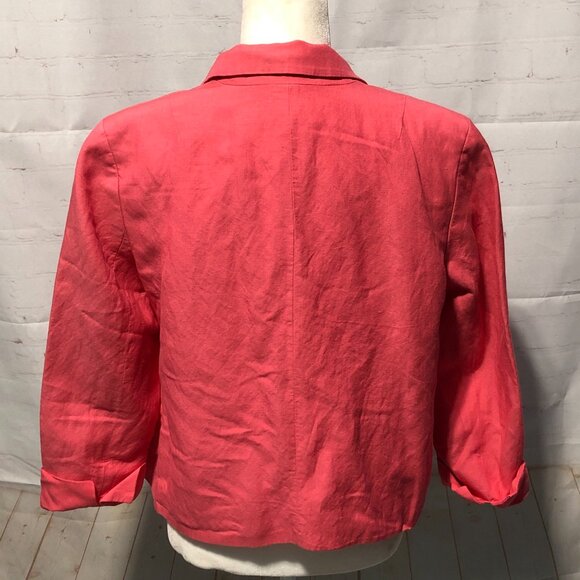 Evan Picone Pink Blazer Jacket size 10 - Picture 4 of 14